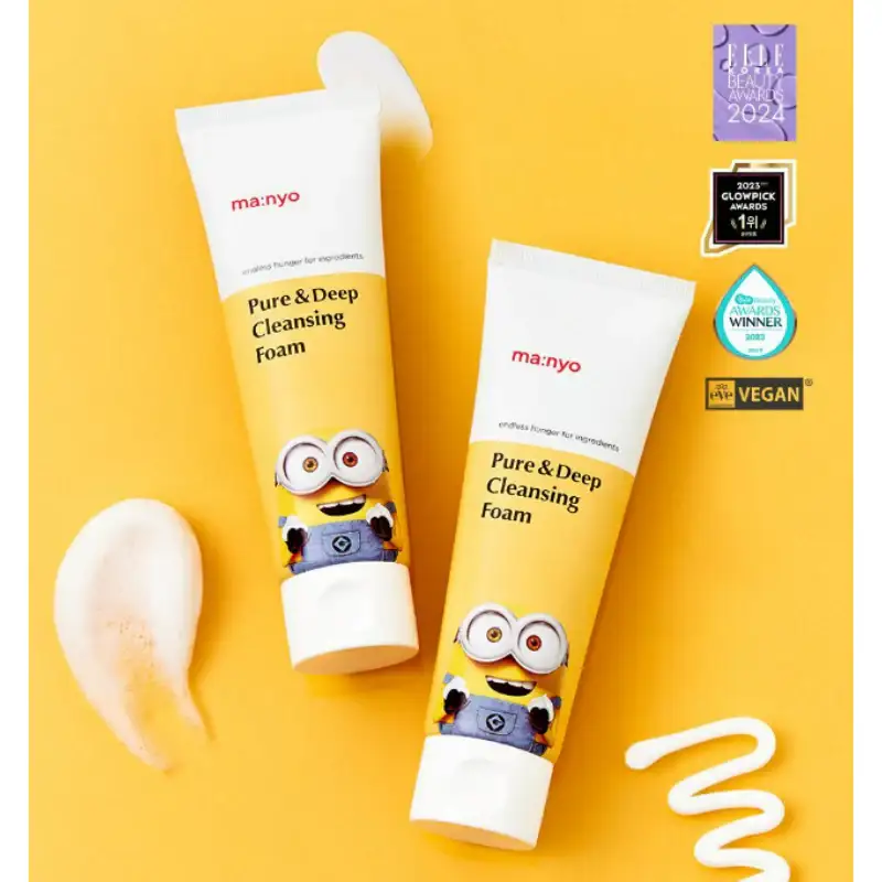 Manyo Factory x Minions - Pure & Deep Cleansing Foam 120ml 1+1 Plan - Image 3