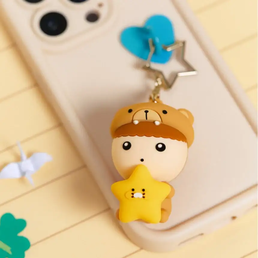 Maru Is a Puppy x Kakao Friends - Maru LED Figure Keyring - Image 5