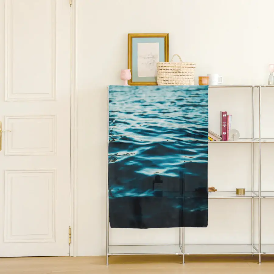 mcble - Blue Calm Chiffon Screen - Image 2