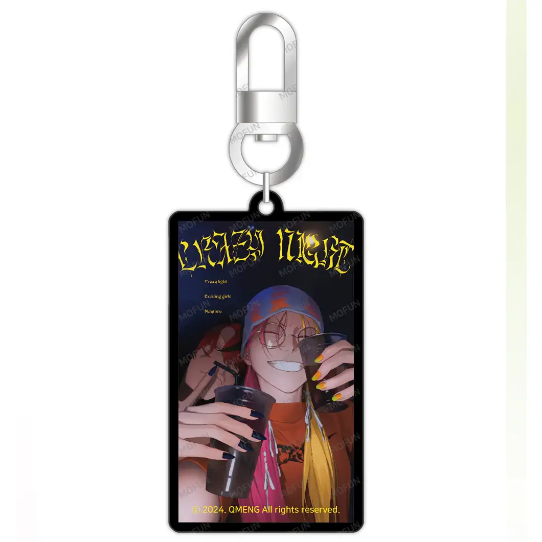 Mofun x 4Artist - Rule QMENG Acrylic Keyring - Image 2