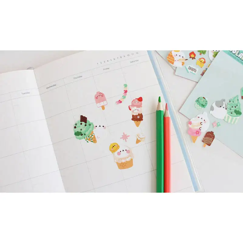 Molang - Diary Deco Stickers - Image 2