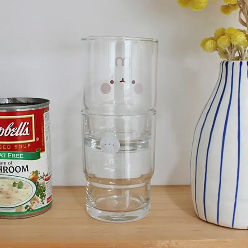 Molang - Double Glass Cup - Image 3
