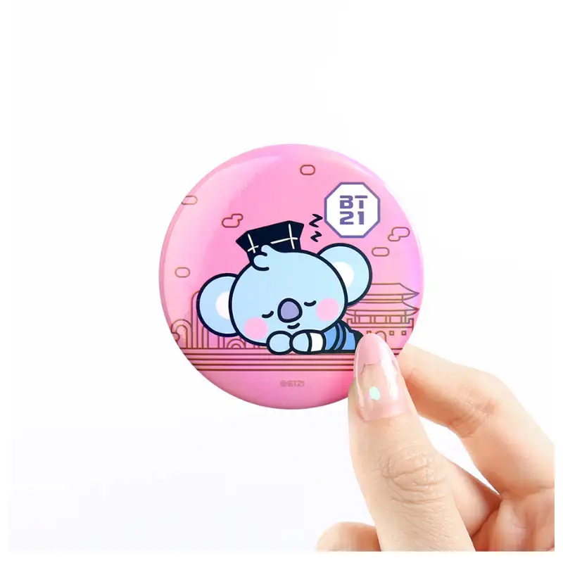 Monopoly x BT21 - Can Badge - Hanbok - Image 3