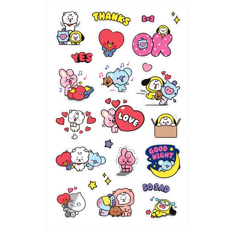 Monopoly x BT21 - Clear Sticker - Everyday - Image 7