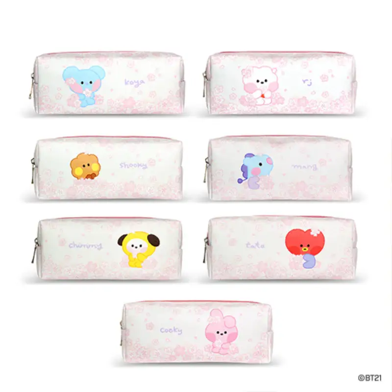 Monopoly x BT21 - Minini Pen Pouch - Cherry Blossom