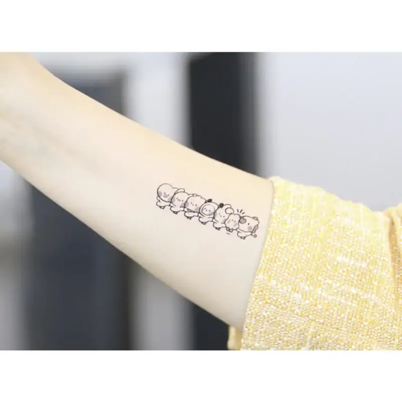 Monopoly x BT21 - Minini Tattoo Sticker - Image 16