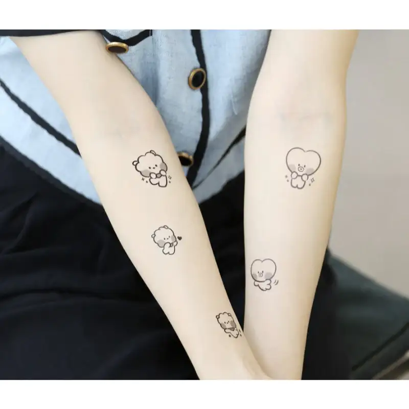 Monopoly x BT21 - Minini Tattoo Sticker - Image 5