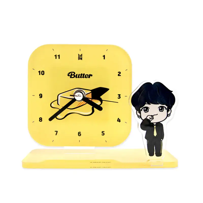 NARA HOME DECO x BT21- TinyTAN Butter Desk Clock - Image 8
