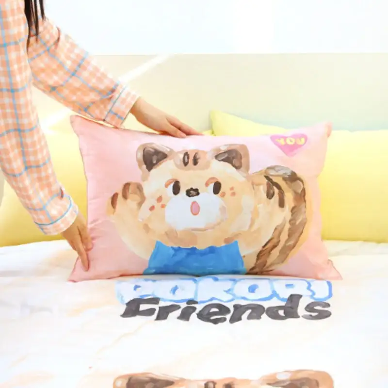 NARA HOME DECO X Pokori Friends - Pure Cotton Pillow Cover