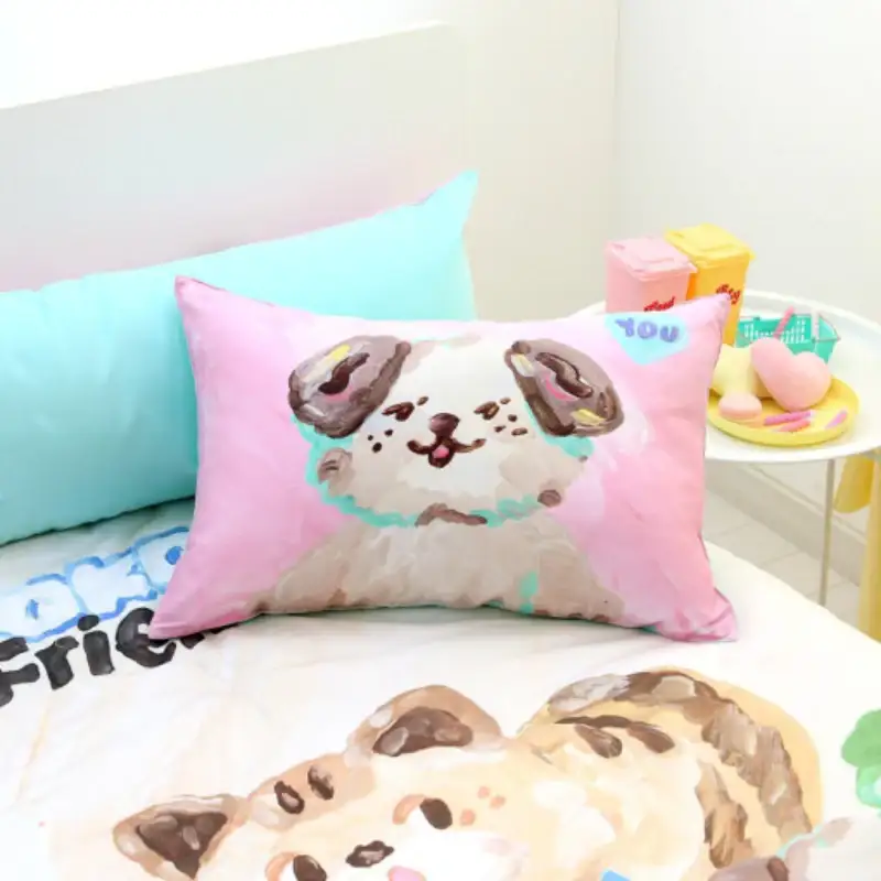 NARA HOME DECO X Pokori Friends - Pure Cotton Pillow Cover - Image 5