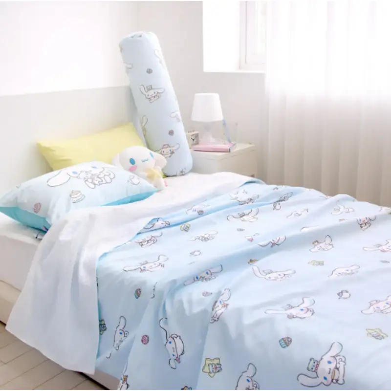 NARA HOME DECO X Sanrio - Cinnamoroll Bamboo Ripple Double Blanket Milky - Image 6