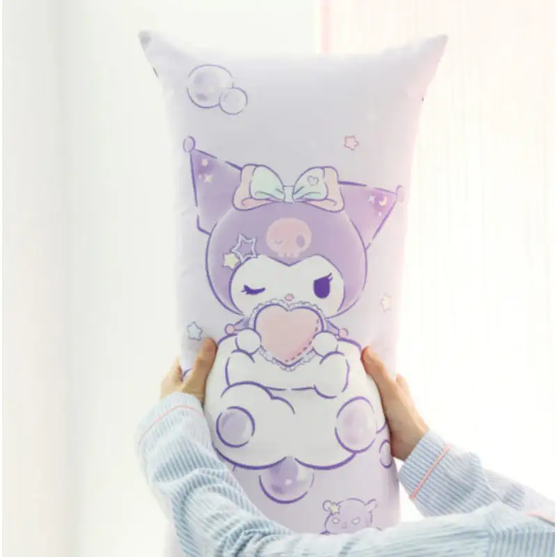 NARA HOME DECO X Sanrio - Kuromi Square Body Pillow Ribbon - Image 4