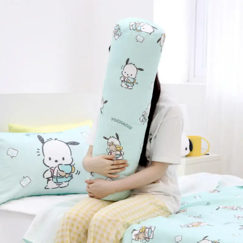 NARA HOME DECO x Sanrio - Pochacco Round Body Pillow Follow - Image 3