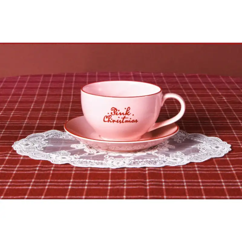 NCT 127 - 2024 Pink Christmas Cup & Saucer Set - Image 4