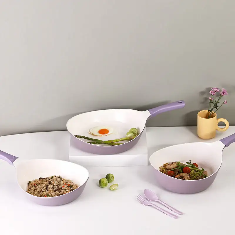 Neoflam - Gaudi Violet Frying Pan Set of 3 - Image 2