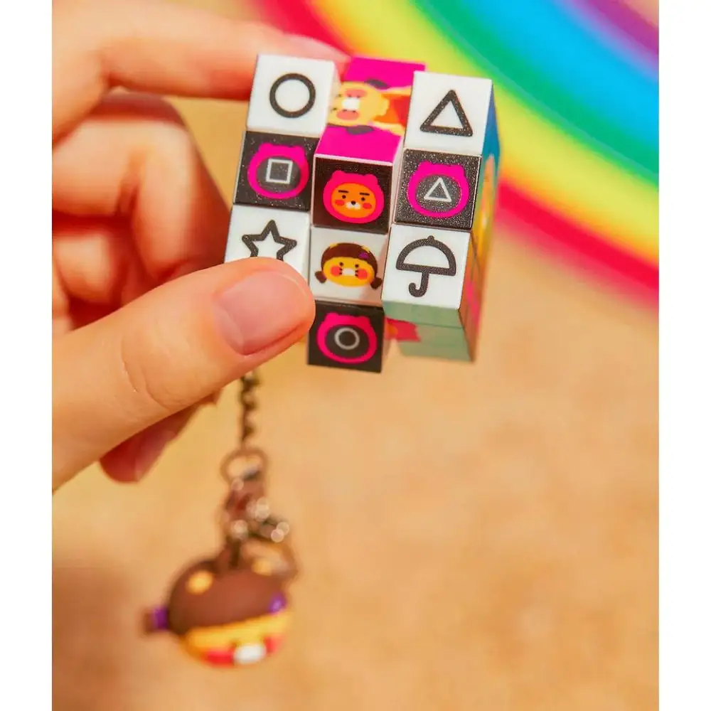 Netflix Squid Game 2 x Kakao Friends - Ryan & Choonsik Cube Keyring - Image 5