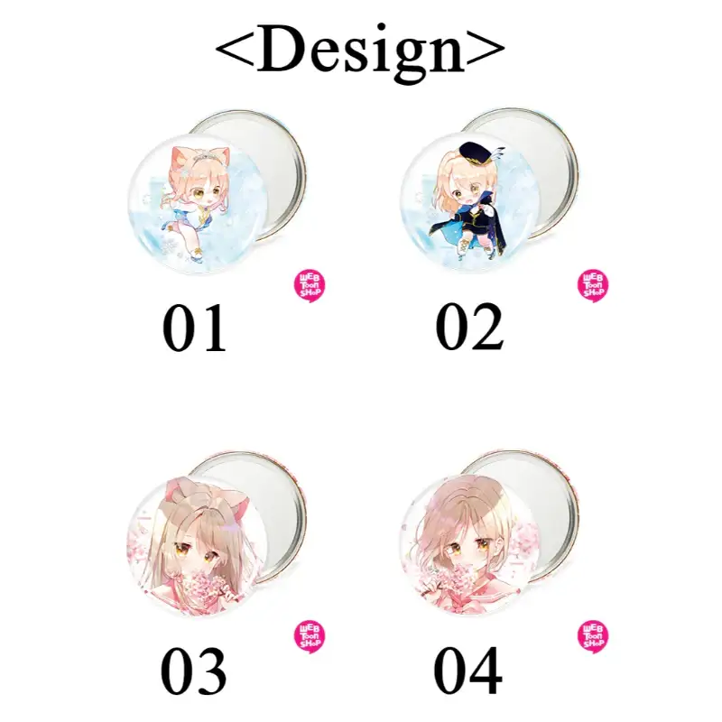 Omowa Whirsis - Round Pin Mirror - Image 2
