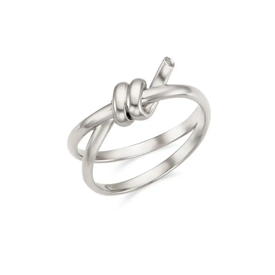 OST - Double Twisted Silver Ring