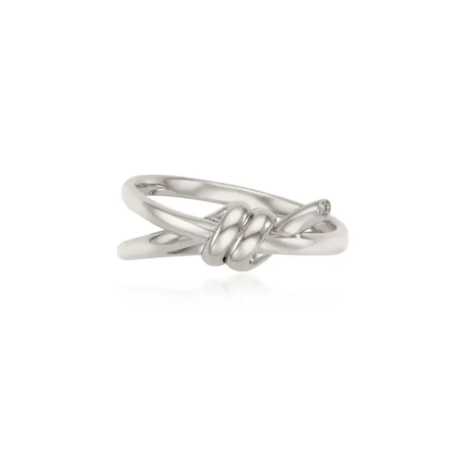 OST - Double Twisted Silver Ring - Image 2