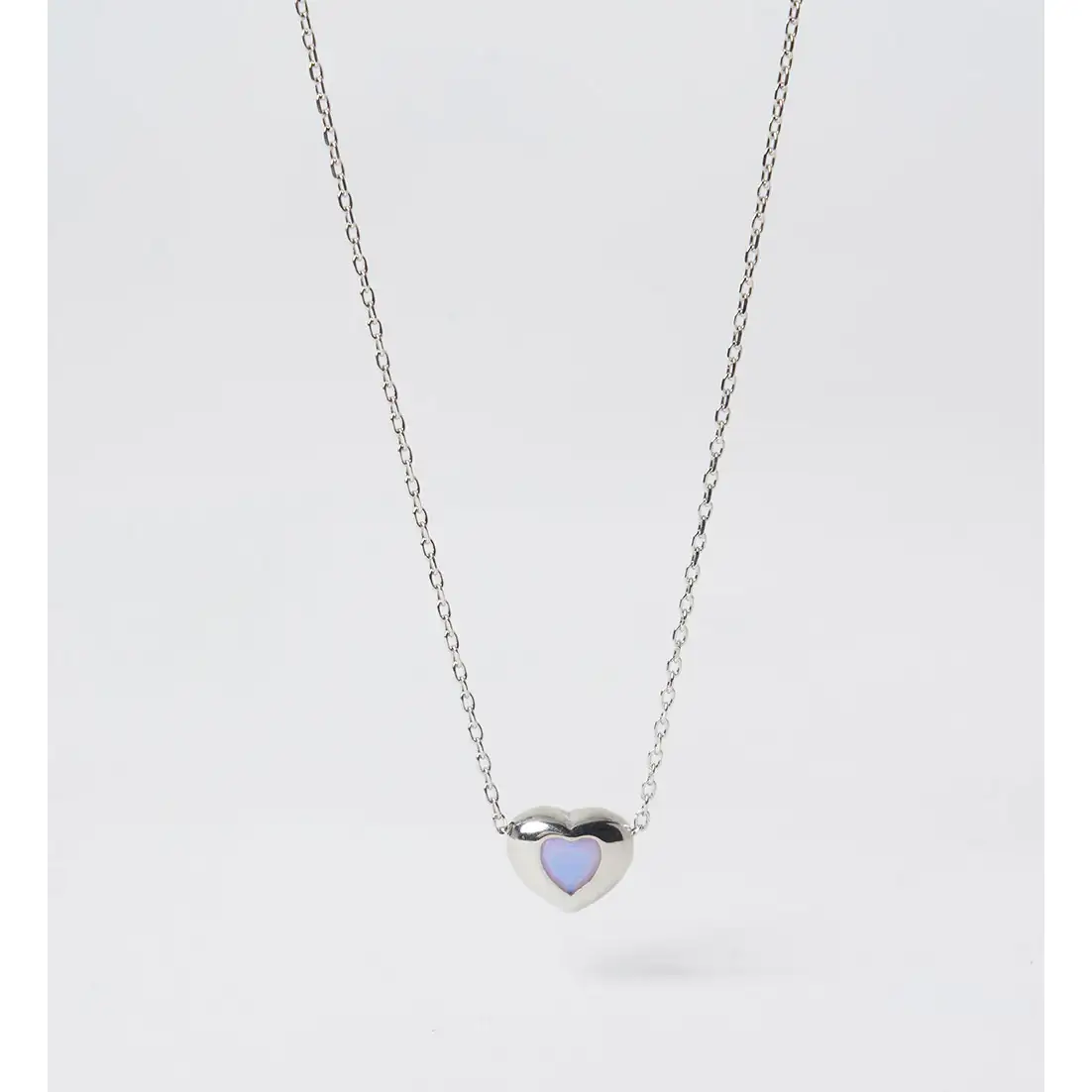 OST - Lovely Heart Silver Necklace - Image 2