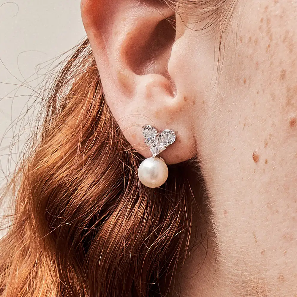 OST - Loving Heart Pearl Earring - Image 5