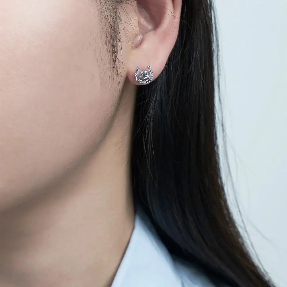 OST - Lucky Horseshoe Star Earring - Image 5