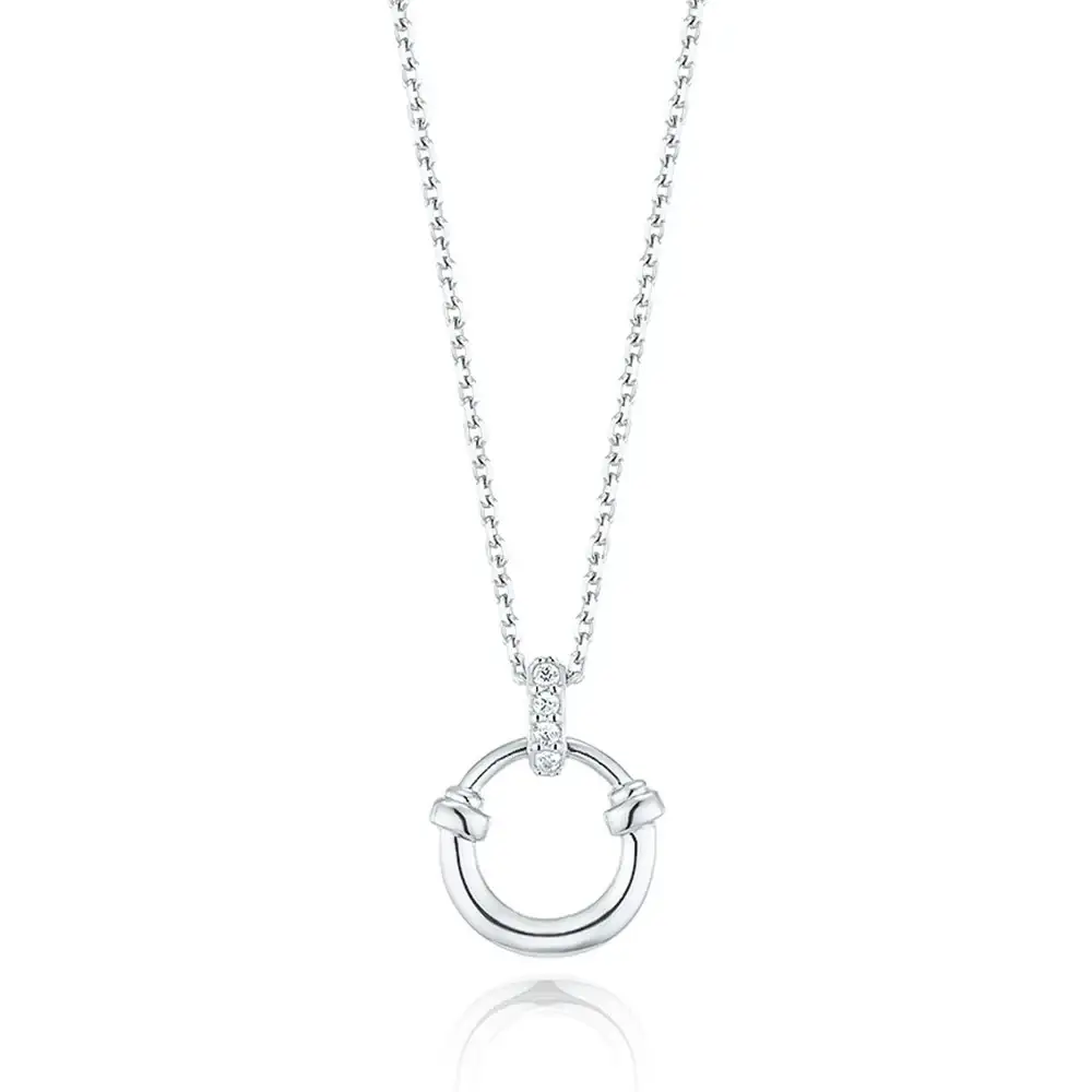 OST - Lucky Lock Horseshoe Silver Necklace - Image 2