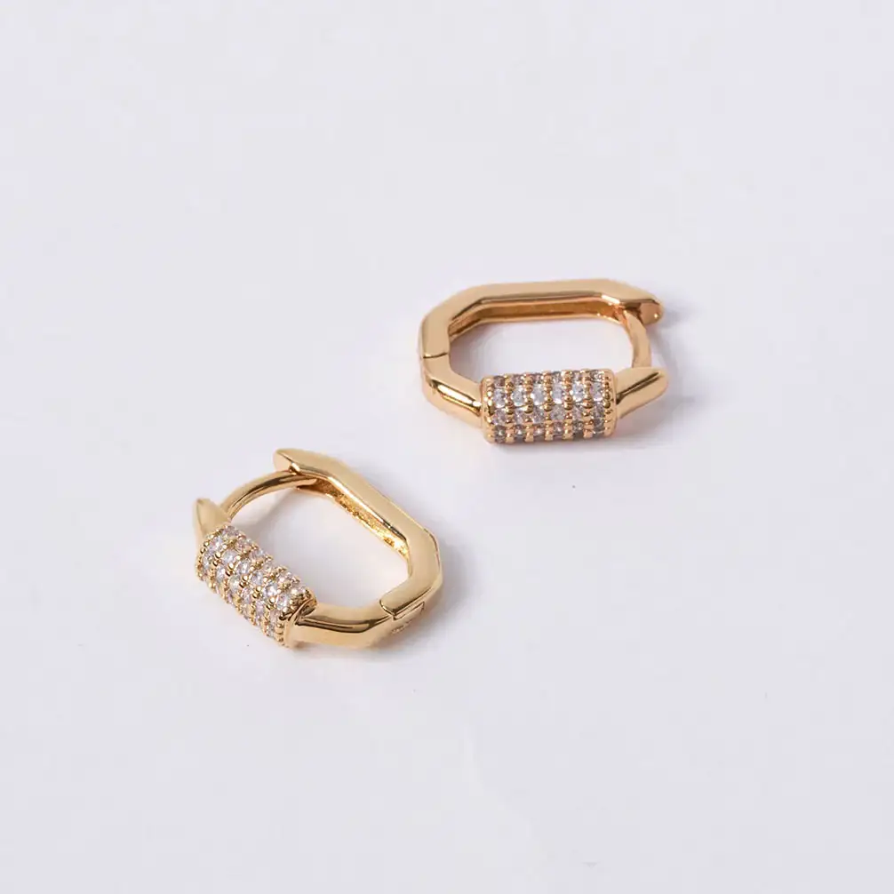 OST - POPTS Collection Basic Octagonal One-Touch Earrings