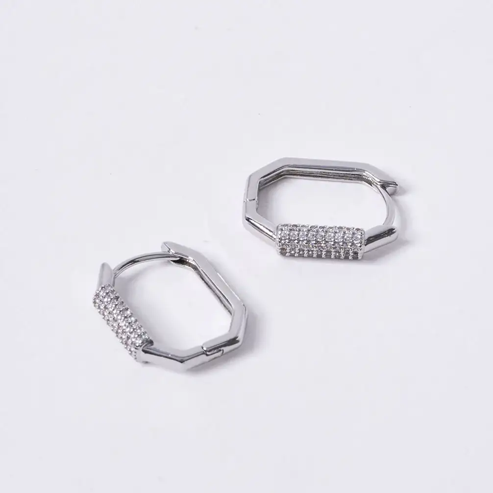 OST - POPTS Collection Basic Octagonal One-Touch Earrings - Image 3