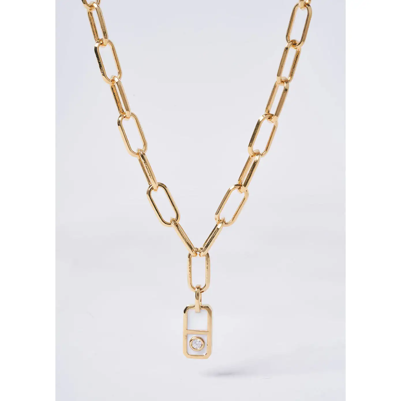 OST - POPTS Collection White Modernity Stone Necklace
