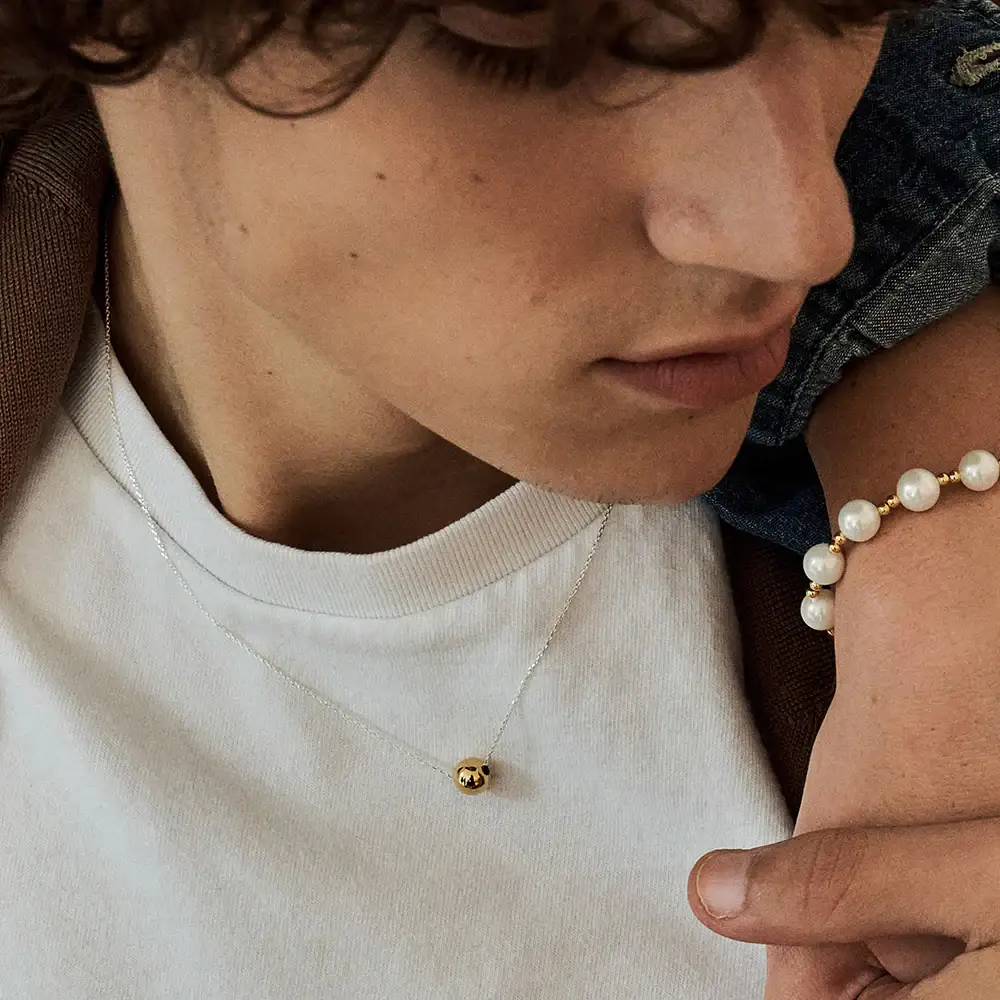 OST - Simple Basic 8mm Bead Necklace - Image 3