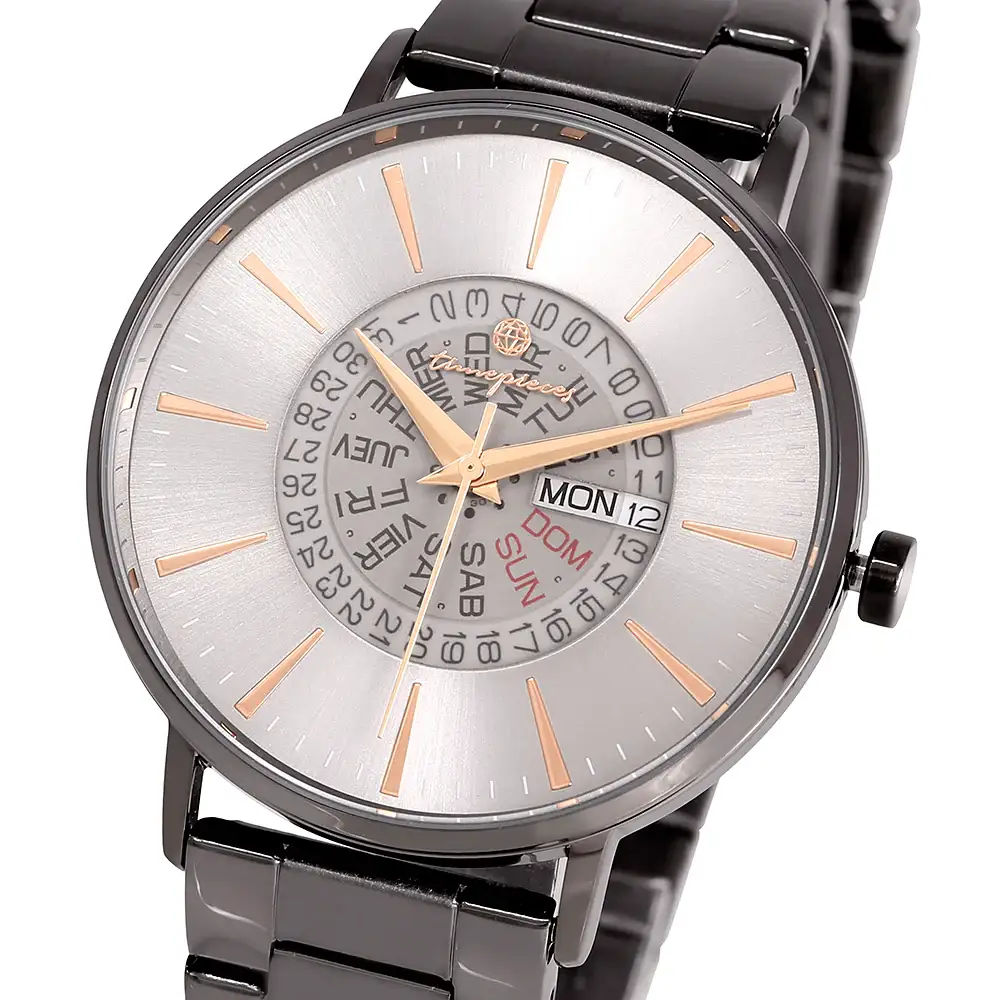 OST - Summer Cool Gray Men's Couple Metal Watch - Image 3
