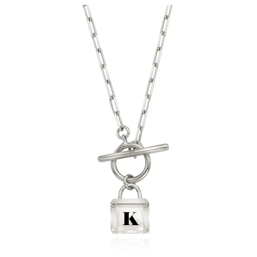 OST - Transparent Lock Toggle Bar Necklace - Image 10
