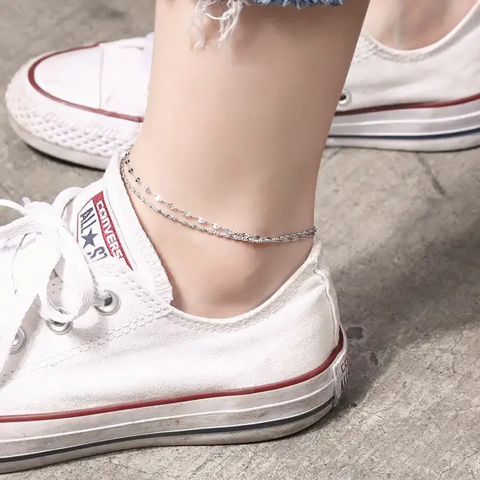 OST - Wavy Chain Ring Anklet - Image 4