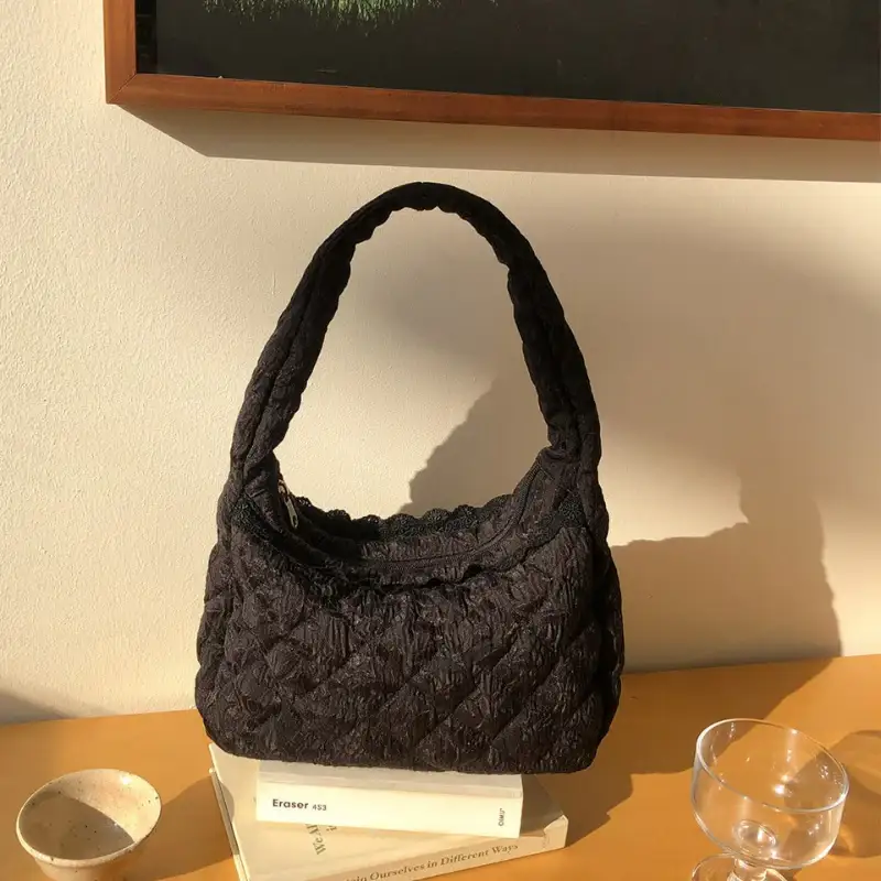 Ovuni - Quilted Hobo Bag - Image 2