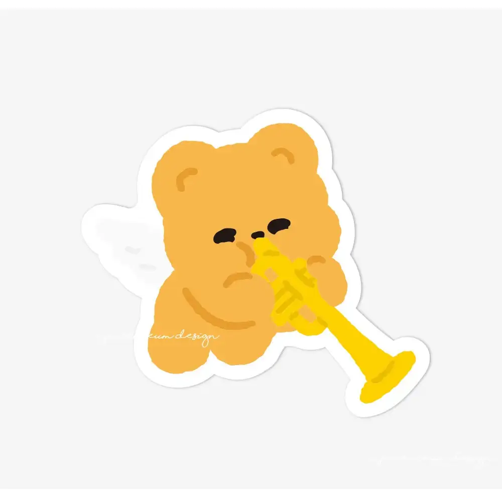 Pureureum Design - Cupid Bear Concert Engraving Sticker - Image 5