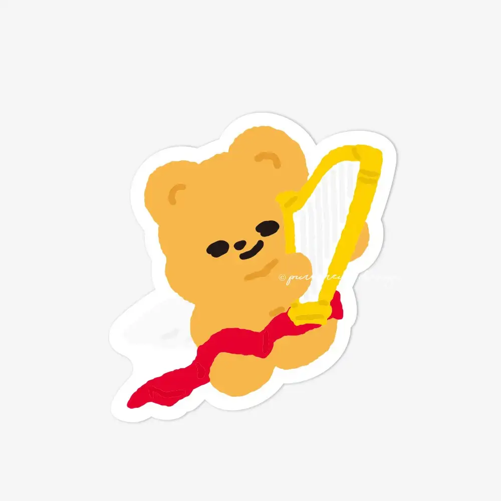 Pureureum Design - Cupid Bear Concert Engraving Sticker - Image 7
