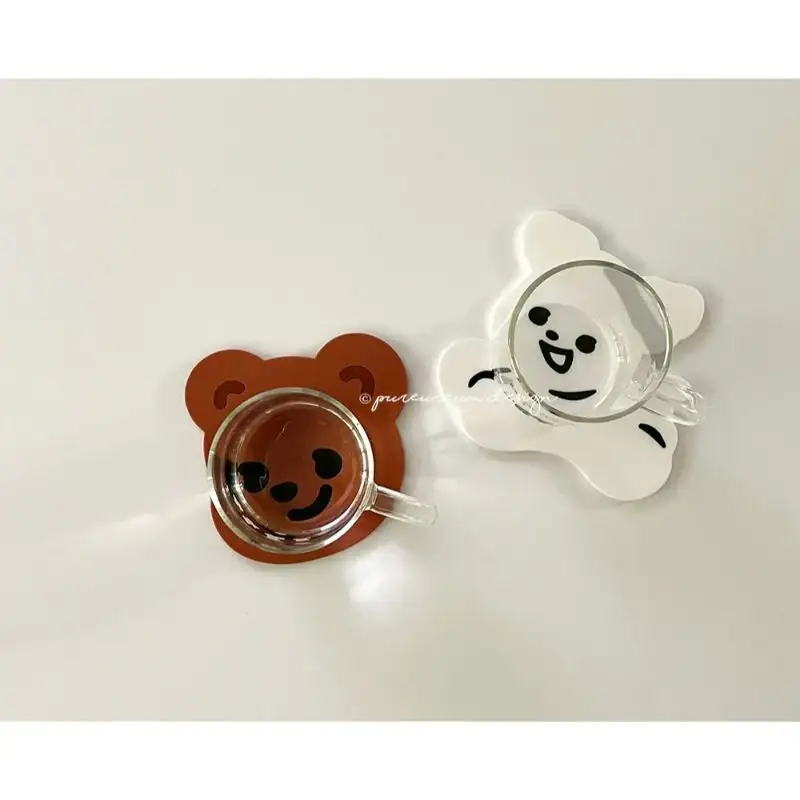Pureureumdesign - Cupid Bear and Titi Silicone Coaster - Image 3