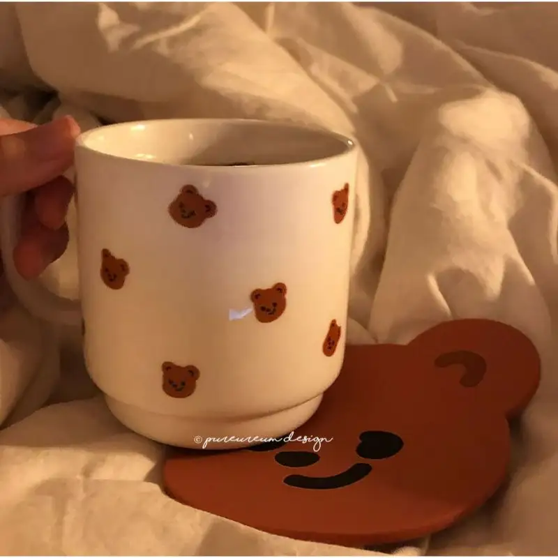 Pureureumdesign - Cupid Bear and Titi Silicone Coaster - Image 5