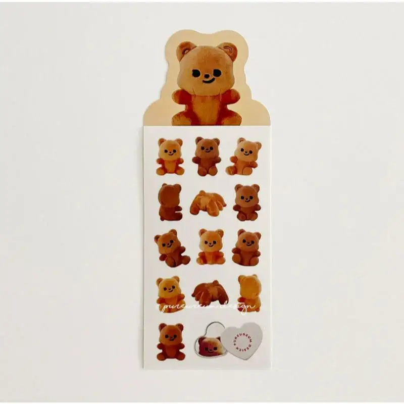 Pureureumdesign - Cupid Bear Doll Transparent Sticker - Image 2
