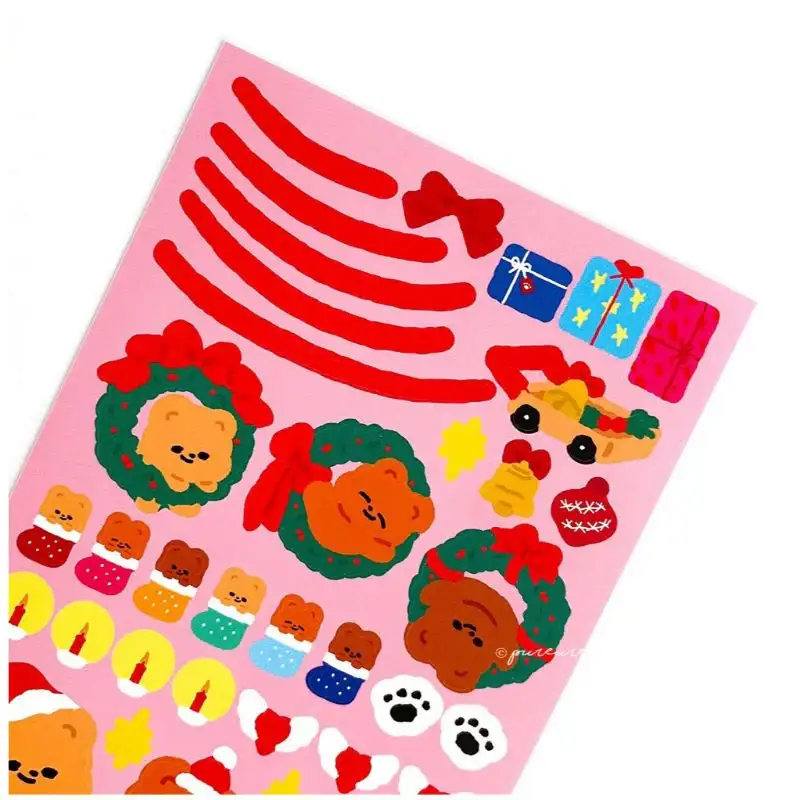 Pureureumdesign - Cupid Bear Tree Decorating Stickers Set - Image 5