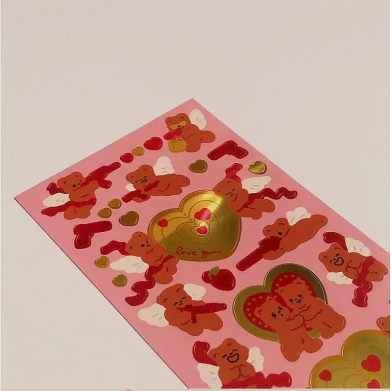 Pureureumdesign - Love Bullet Bread Bread Gold Mine Sticker - Image 5
