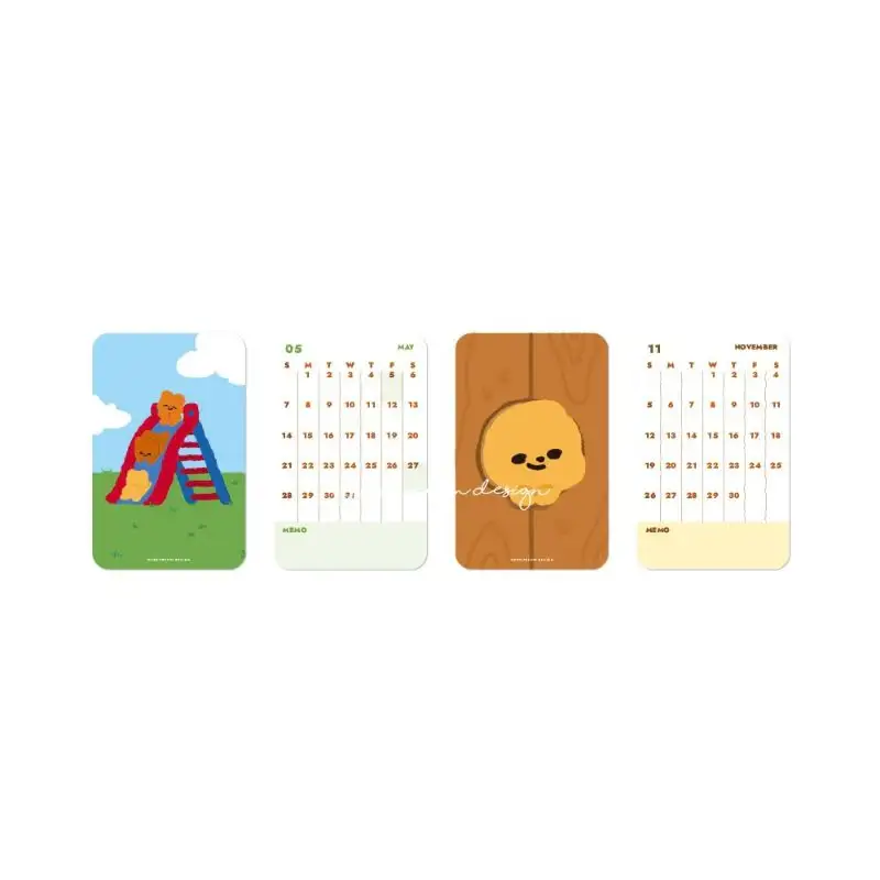 Pureureumdesign x 10x10 - 2023 Cupid Bear Mini Card Calendar - Image 10