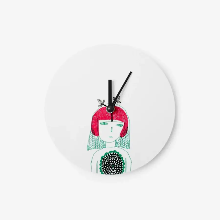Sadhaart - A Little Gloomy Day Chromalux Round Clock