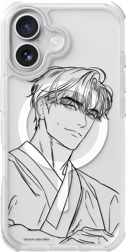 Shinjimoru X Naver Webtoon - Line Drawing M-AirGuard Basic Phone Case - Image 5
