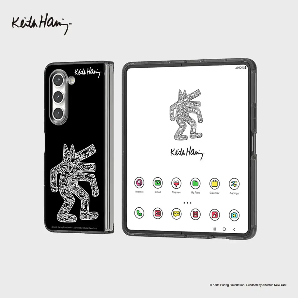 SLBS - Keith Haring Black Eco Lens Case (Galaxy Z Fold5) - Image 2
