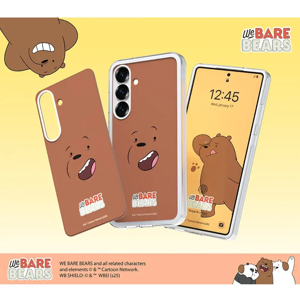 SLBS - We Bare Bears Grizzly Flip-Suit Card (Galaxy S25 Series)