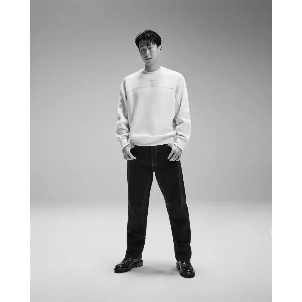Son Heung-min x Calvin Klein - Men's Relaxed Terry Crew Neck Sweatshirt - Image 2