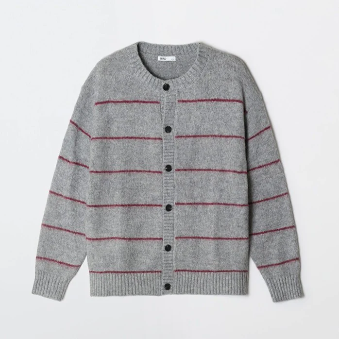 SPAO - Hairy Round Neck Cardigan - Image 2