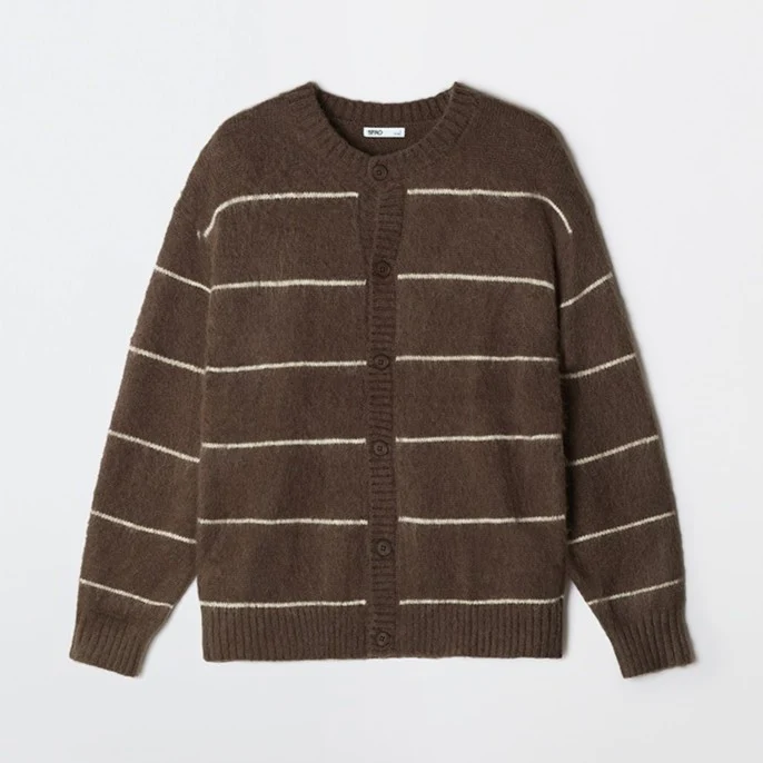 SPAO - Hairy Round Neck Cardigan - Image 3